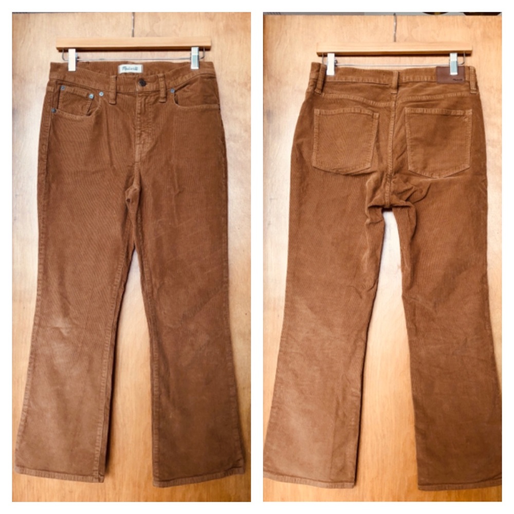 Madewell Cali Demi-Boot corduroy Pants stretch 29